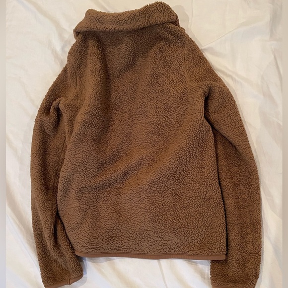 Uniqlo Fleece Full-zip Brown Jacket size small - Picture 3 of 3